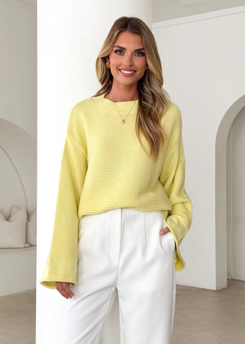 Marsielle Sweater - Lemon - Honorern