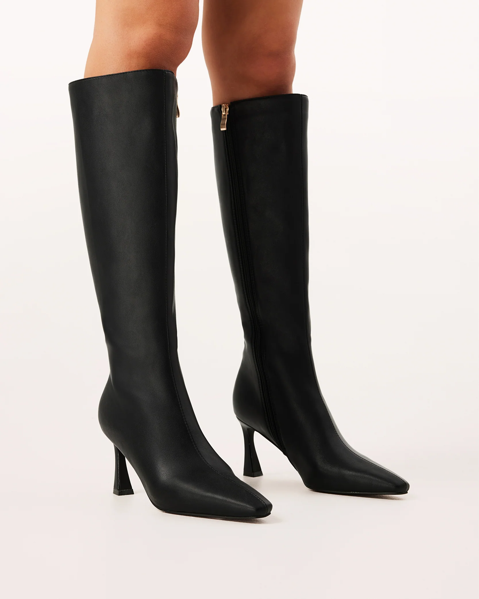Shyla Knee High Boots - Black - Honorern