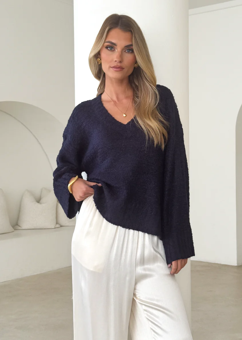 Shanti Sweater - Navy - Honorern