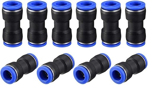 Raccordo rapido da 14 mm, diametro 35/64' OD per collegare raccordi diritti per tubi, connettore pneumatico per linea d'aria, 10 pezzi - Honorern